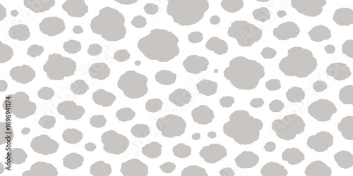 Seamless vintage texture with pink paw prints and heart shapes, an abstract design for wallpaper or textile printing