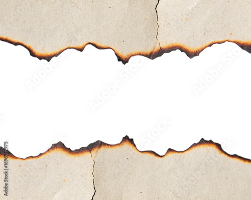 old paper with hole