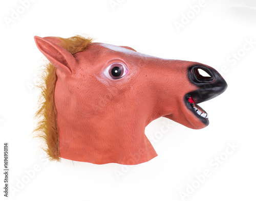 horse mask isolated on white background
