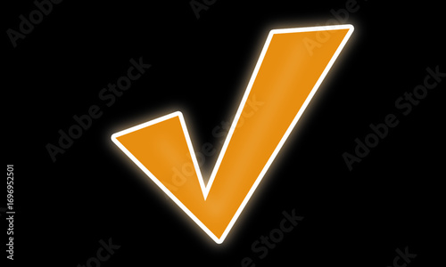 PNG Checkmark light neon illustration