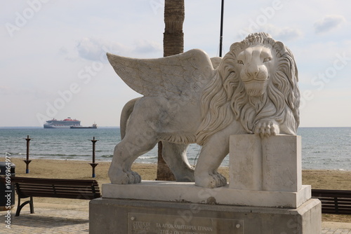 Winged Lion of Venice at Larnaca Cyprus