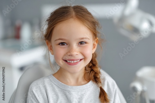 Joyful Child Grinning Brightly After Painless Teeth Cleaning Experience