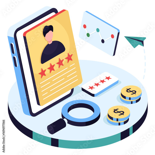 Vector design of profile reviews
