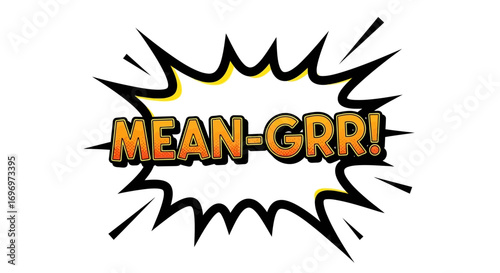 Comic Book Style Angry Speech Bubble