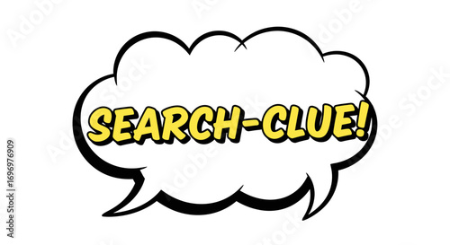 Comic Book Style Speech Bubble with Text