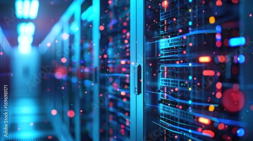 Modern server room