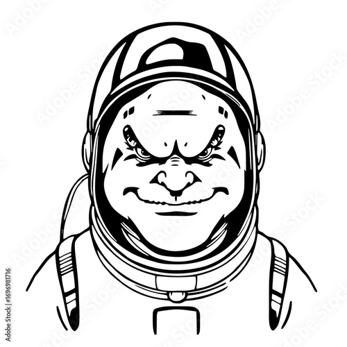 Great White Shark Astronaut Top-hat #139