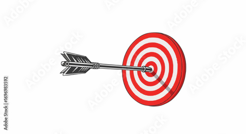 Target with Arrow in Bullseye