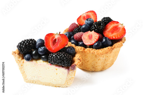 Delicious berry cheesecake ...