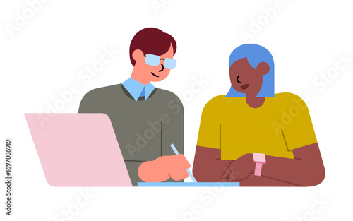 Learning something with guidance of teacher
