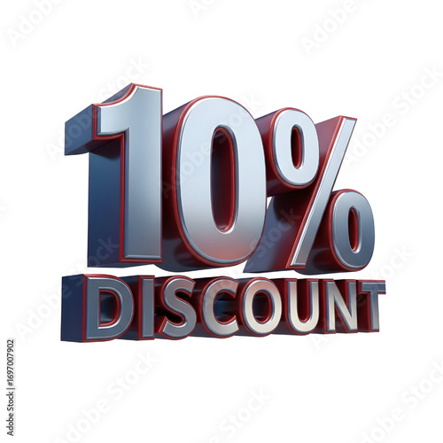 3D design of 10% discount