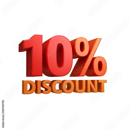 3D design of 10% discount