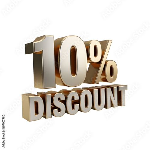 3D design of 10% discount
