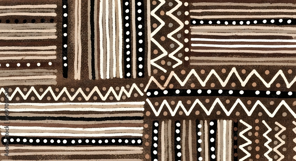 custom made wallpaper toronto digitalMinimal African mudcloth pattern with neutral earthy tones and simple tribal geometric shapes for backgrounds