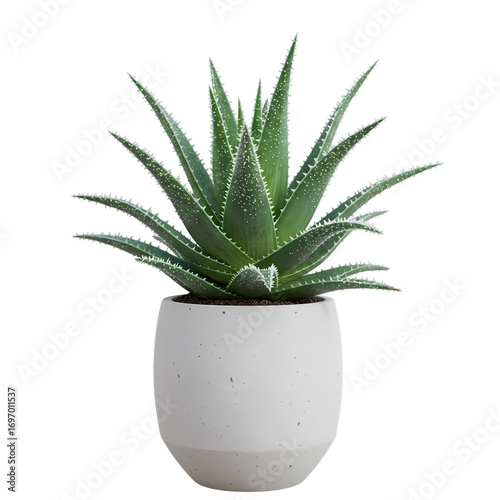 Stunning Aloe Vera Plant in Modern Pot