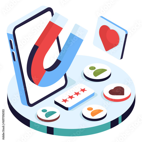 Perfect design illustration of attract customers