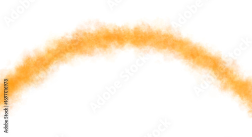 Wallpaper Mural Curved arc of glowing orange smoke, fog, or steam on transparent background. Ideal for overlays, mockups, special effects, and atmospheric compositions in digital and motion design. Torontodigital.ca