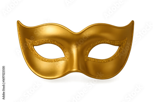 Carnival golden mask festive decorative illustration perfect for holiday artwork, New Year’s Eve, seasonal parties, and Christmas celebration designs