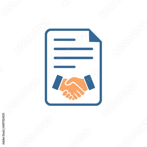 A business agreement depicted with a handshake