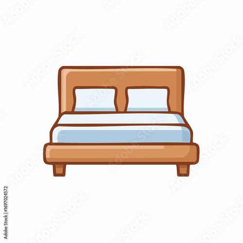 A comfortable bed with pillows, promising a restful night's sleep