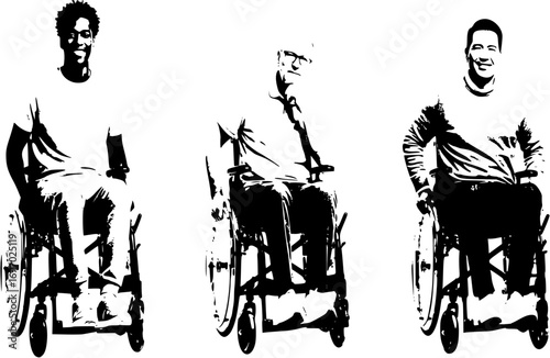 disabled man in wheelchair
