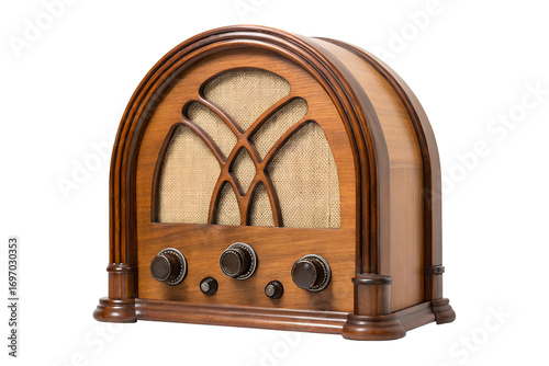 Vintage Wooden Retro Radio Classic Antique Radio with Dials
