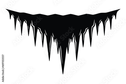 icicle silhouette vector art