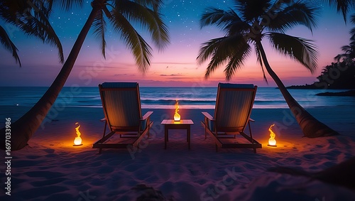 Fototapeta Naklejka Na Ścianę i Meble -  sunset in the maldives beach