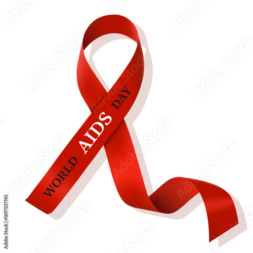 Red ribbon loop