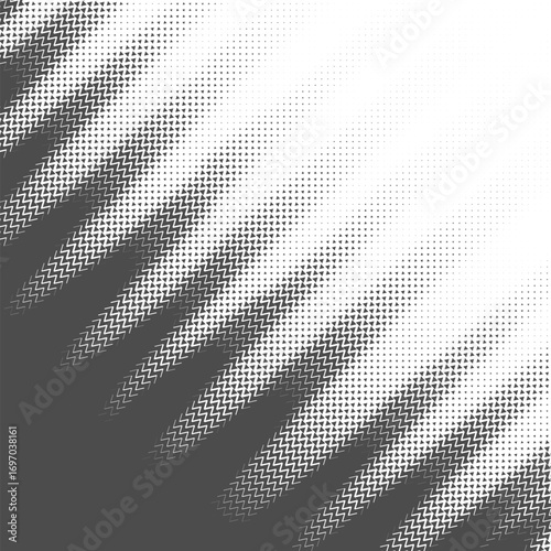 Abstract halftone pattern featuring diagonal geometric shapes and gradual tone transition vector