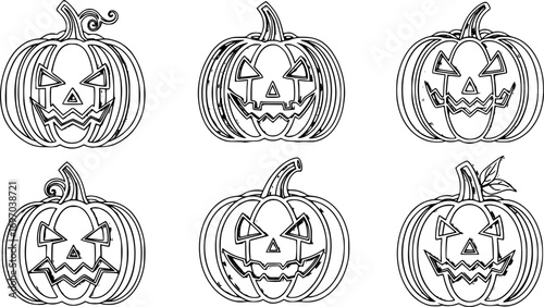 3D Layered Halloween Pumpkins SVG Template – Multilayer Pumpkin Art, Haunted House Scene Cut File for Laser and Paper Cutting