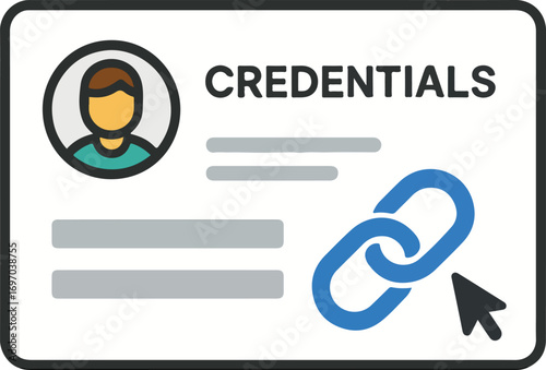 Cred share card send via link icon illustration
