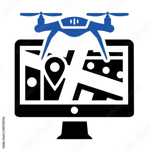 Drone Monitoring Icon