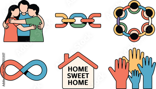 Family Embrace Unity Togetherness Connection Support Affectionate Bond Harmony Relationship
