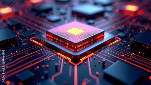 Quantum computing processor with metallic gradient