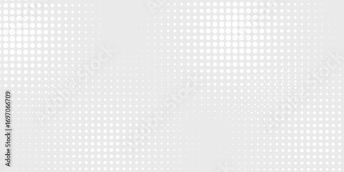 Dot white gray wave light technology texture background. Abstract big data digital halftone design, paper texture. modern circle background cover, header, business