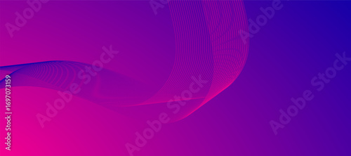 Abstract Red Flowing Lines Background. Vector Art with Luminous Waves Forming a Modern Dynamic Flower Shape on a Dark Gradient. Beauty and Luxury Design.