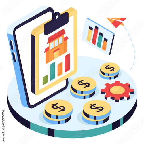 An illustration design of property analytics