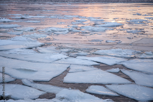 blue ice texture background