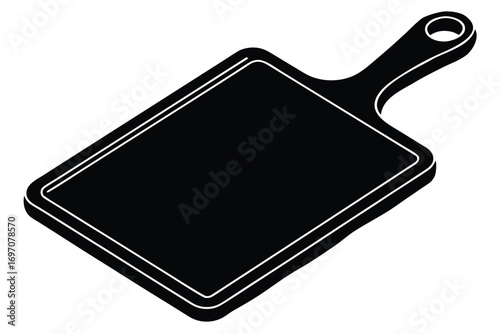 cutting board silhouette vector art design