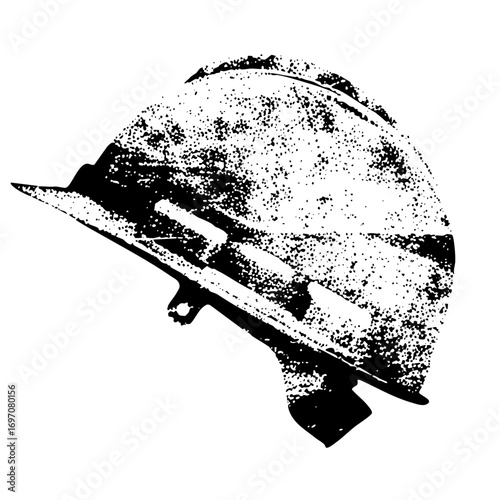 Vector Protective headgear depicts workplace safety.