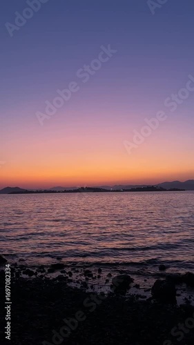 sunset at the beach