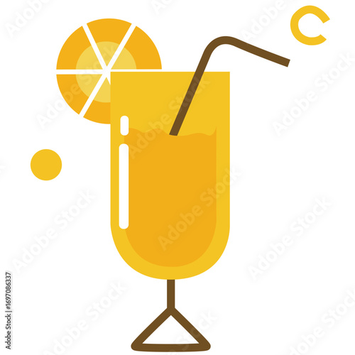 cocktail with lemon and lime