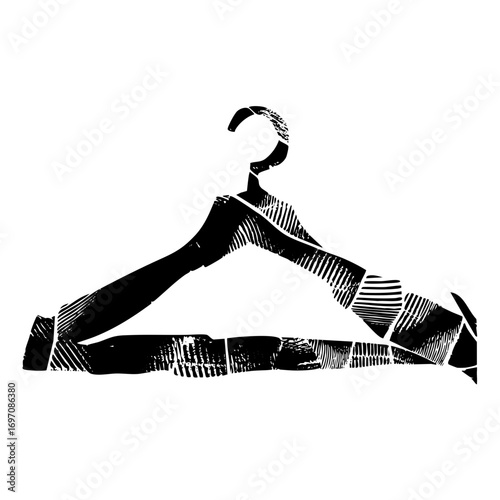 Vector hanger with suit jacket