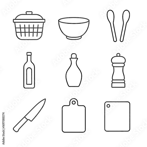 Teapot coffee icons french tea icon espresso sugar grinder vector cup