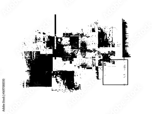 Vector Abstract geometric shapes create a dynamic fragmented composition.