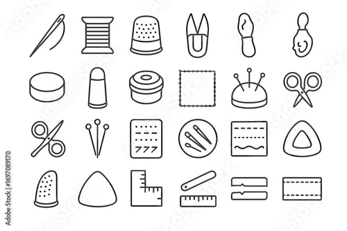 Cushion icons allowance vector icon magnet essentials sewing hand small hemming label