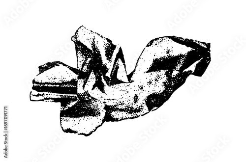 Vector Intricate jester mask with expressive features.