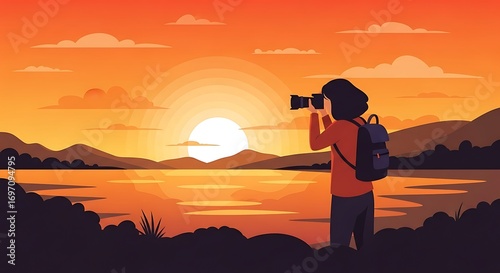 Wallpaper Mural Sunset Photography. Torontodigital.ca