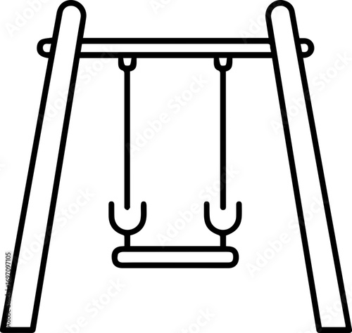 illustration of a swing